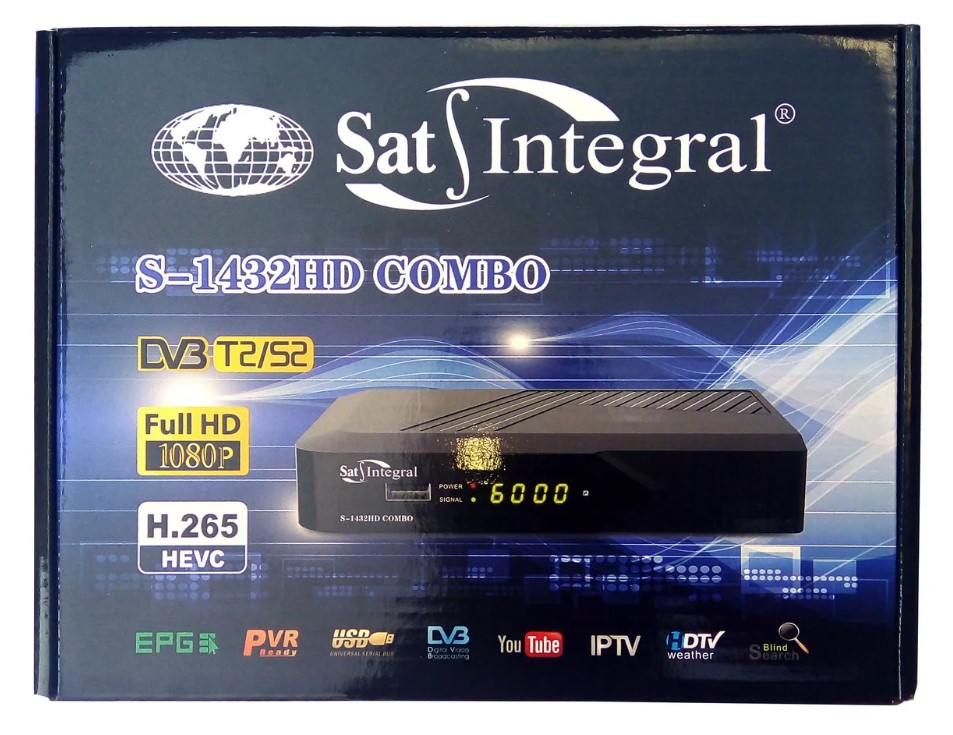 Спутниковый комбинированный ресивер Sat-Integral S-1432 Combo HD Dolby Digital - фото 7