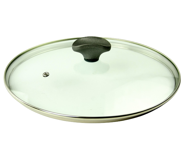Photos - Cookware Lid TVS Кришка скляна з металевим обідком , 28 см, прозорий  (00000022065)