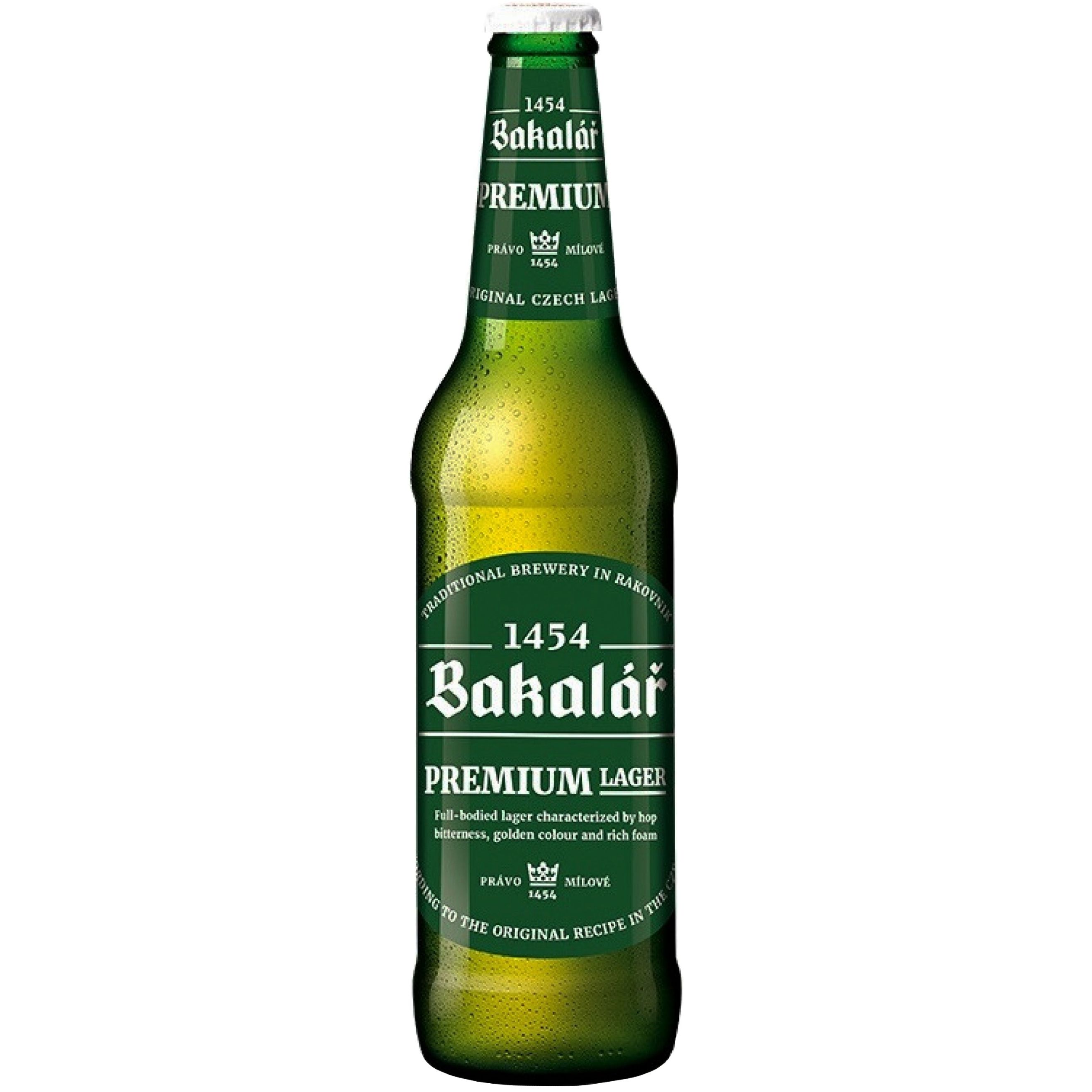 Пиво Bakalar Premium Lager светлое 4.9% 0.5 л - фото 1
