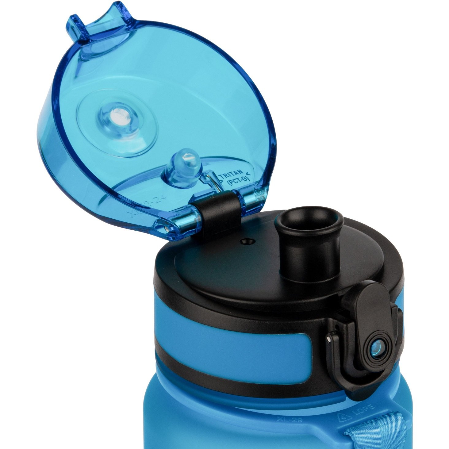 Пляшка для води UZspace Colorful Frosted, 350 мл, блакитний (3034) - фото 3