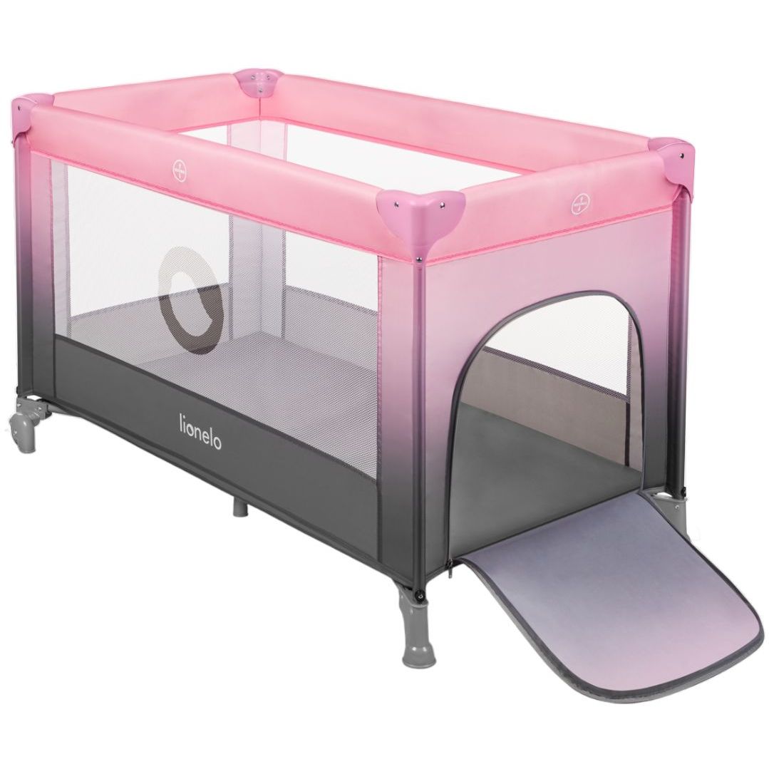 Манеж-кроватка Lionelo Stefi Pink Ombre, розово-серый (LO-STEFI PINK OMBRE) - фото 1