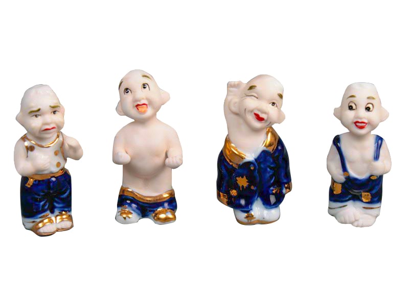 Фото - Статуэтка / подсвечник Lefard Набір декоративних фігурок  Клоуни, 4 предмети  (98-786)