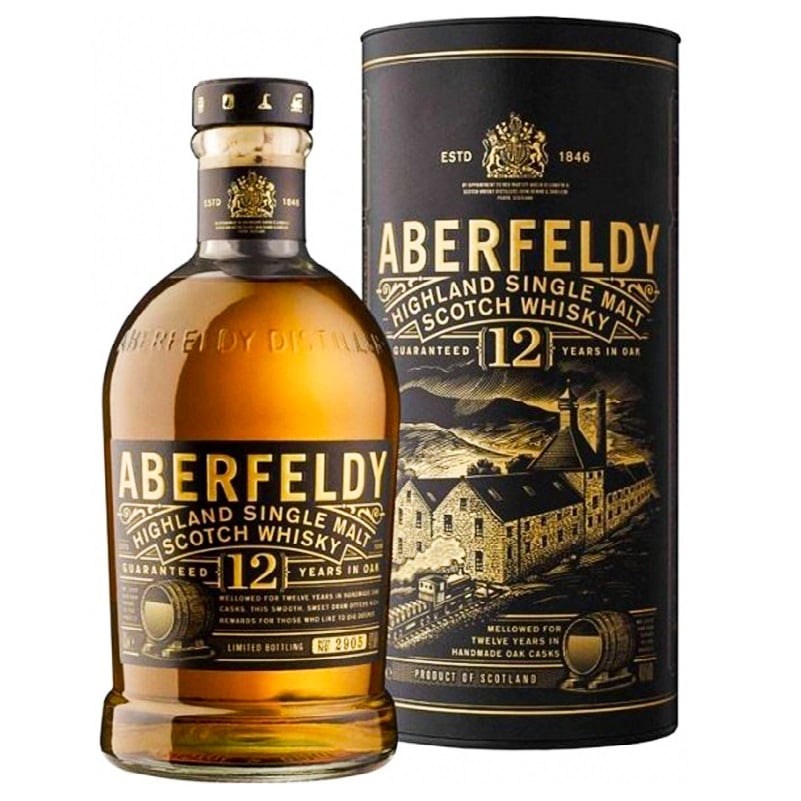 Виски Aberfeldy 12 yo Single Malt Scotch Whisky 40% 0.7 л - фото 1