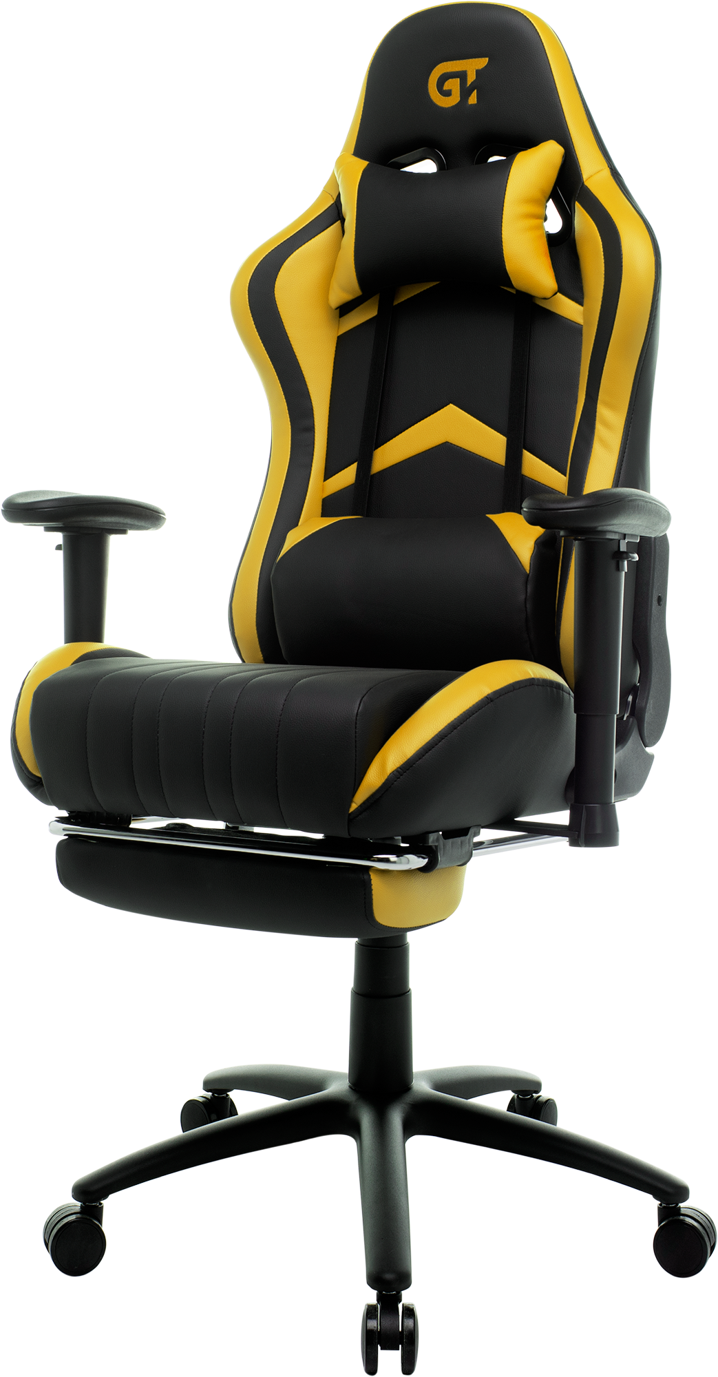 Геймерське крісло GT Racer чорне з жовтим (X-2534-F Black/Yellow) - фото 3