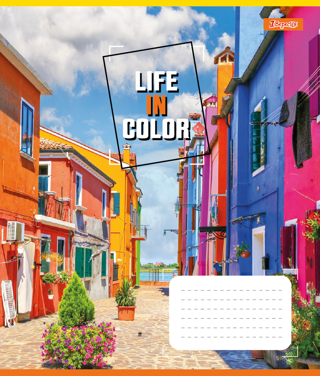 Набір зошитів 1 Вересня Life in colors А5 в клітинку 36 аркушів 15 шт. (767326) - фото 3