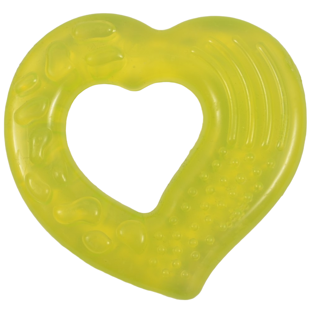 Прорізувач для зубів Lindo Серце, зелений (Li 307 сер з) - фото 1