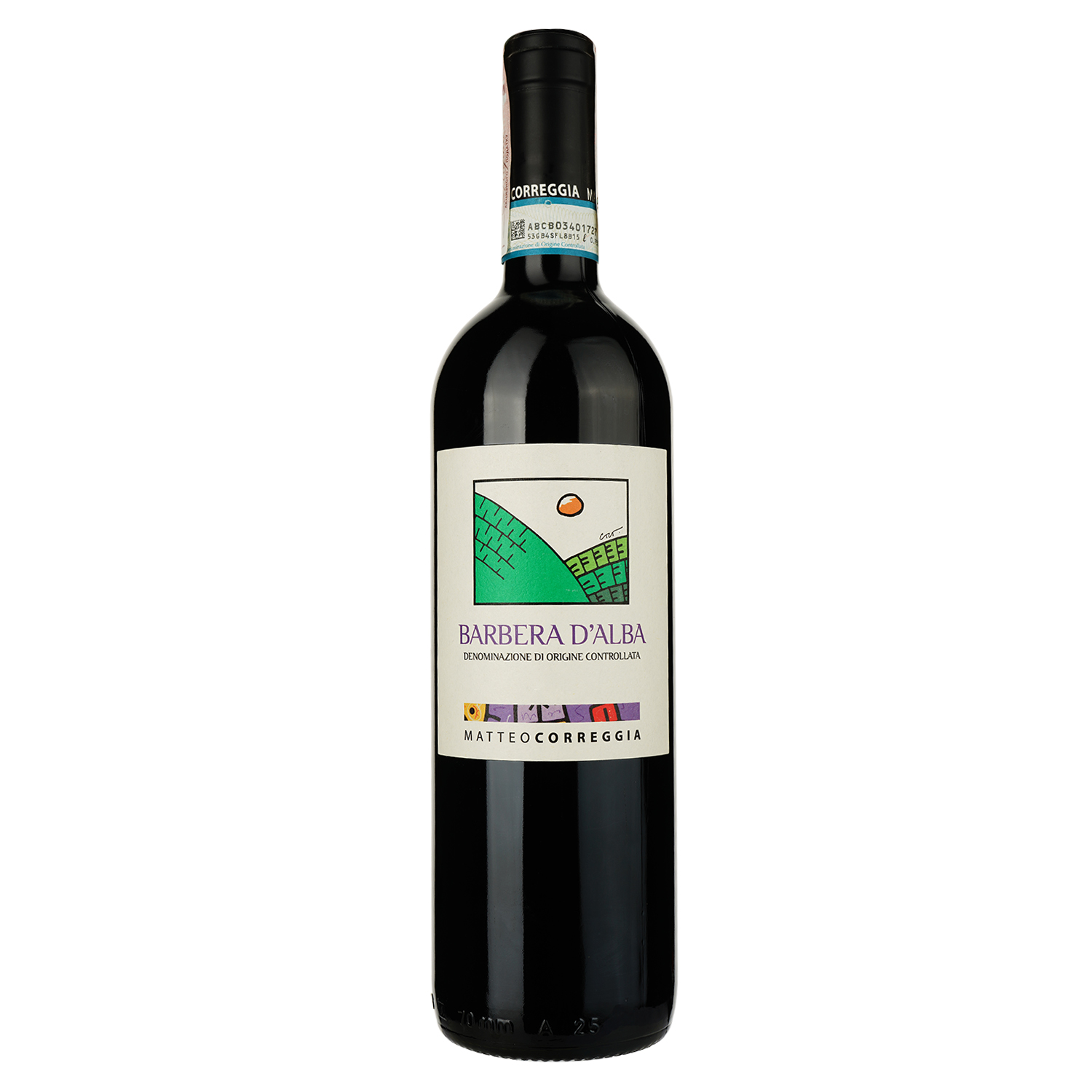 Вино Matteo Correggia Barbera d'Alba, красное, сухое, 14%, 0,75 л (35074) - фото 1