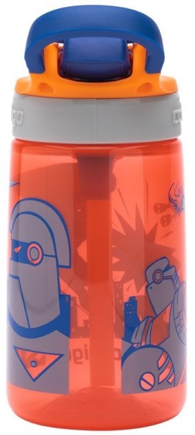 Бутылка детская Contigo, 420 мл, оранжевый с рисунком героя (2116115) - фото 2