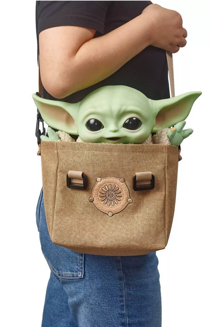 М'яка іграшка Star Wars Зоряні війни Мандалорец Дитя Йода в дорожній сумці (HBX33) - фото 5