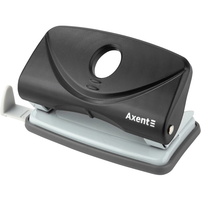 Діркопробивач для паперу Axent Welle-2 з пластиковим верхом 10 аркушів чорний (3810-01-A) - фото 1