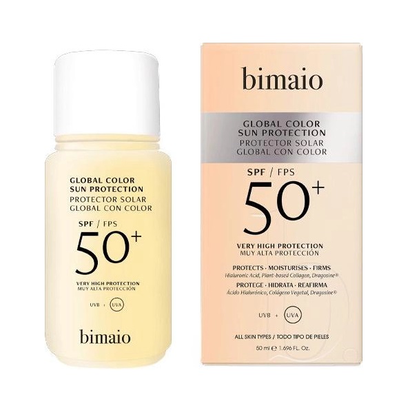 Сонцезахисний крем для обличчя Bimaio Global Color Sun Protection SPF50+, 50 мл - фото 1