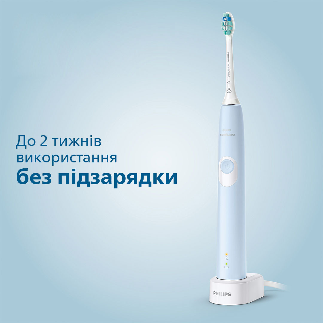 Электрическая зубная щетка Philips Sonicare Protective Clean голубая (HX6803/04) - фото 12