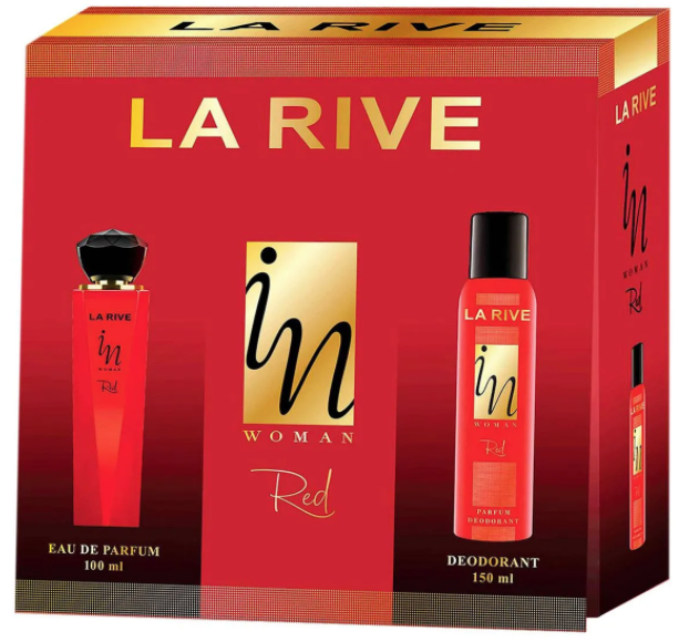 Подарочный набор La Rive Woman Red: Парфюмированная вода, 90 мл, + Дезодорант, 150 мл - фото 1