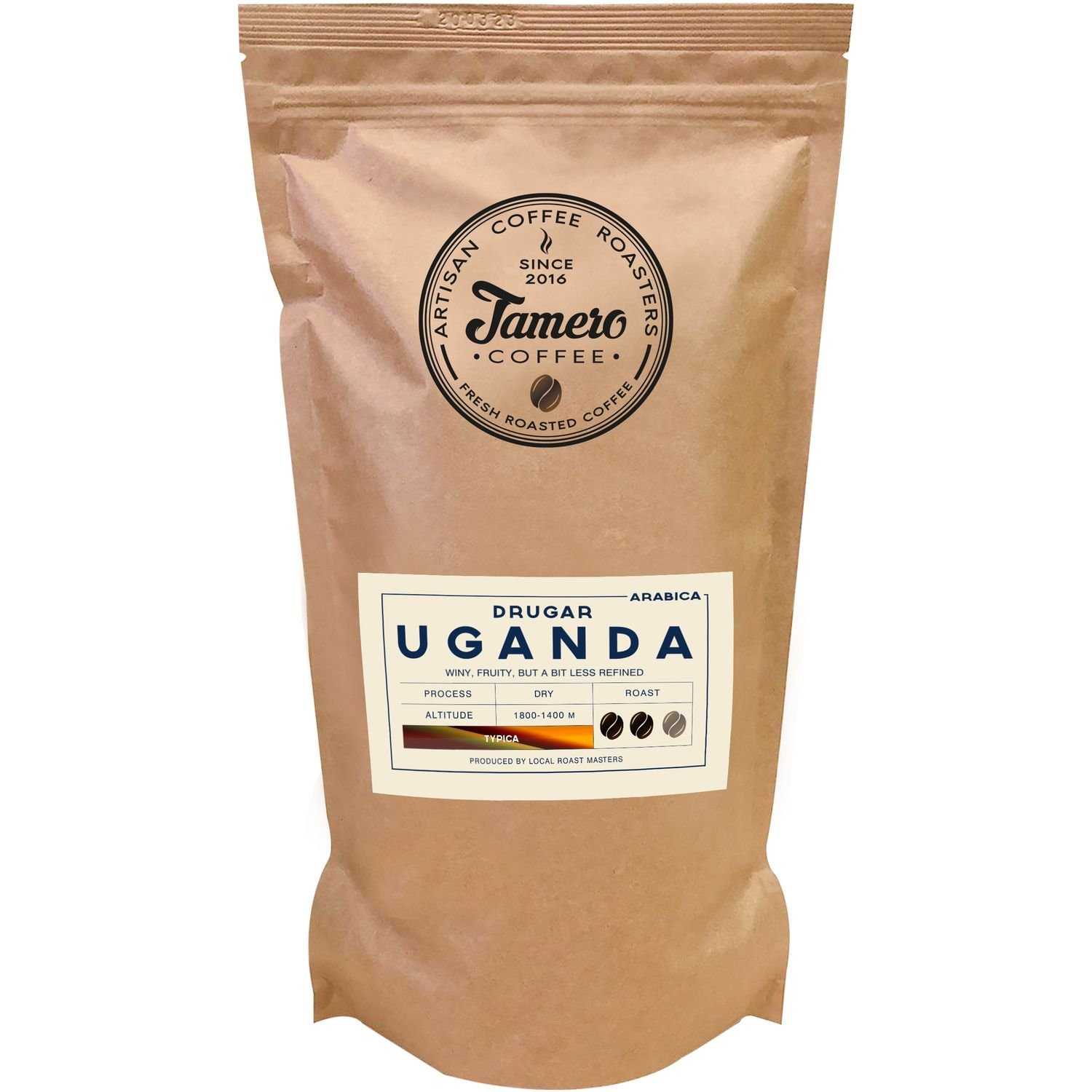 Кава в зернах Jamero Uganda Drugar 1 кг - фото 1