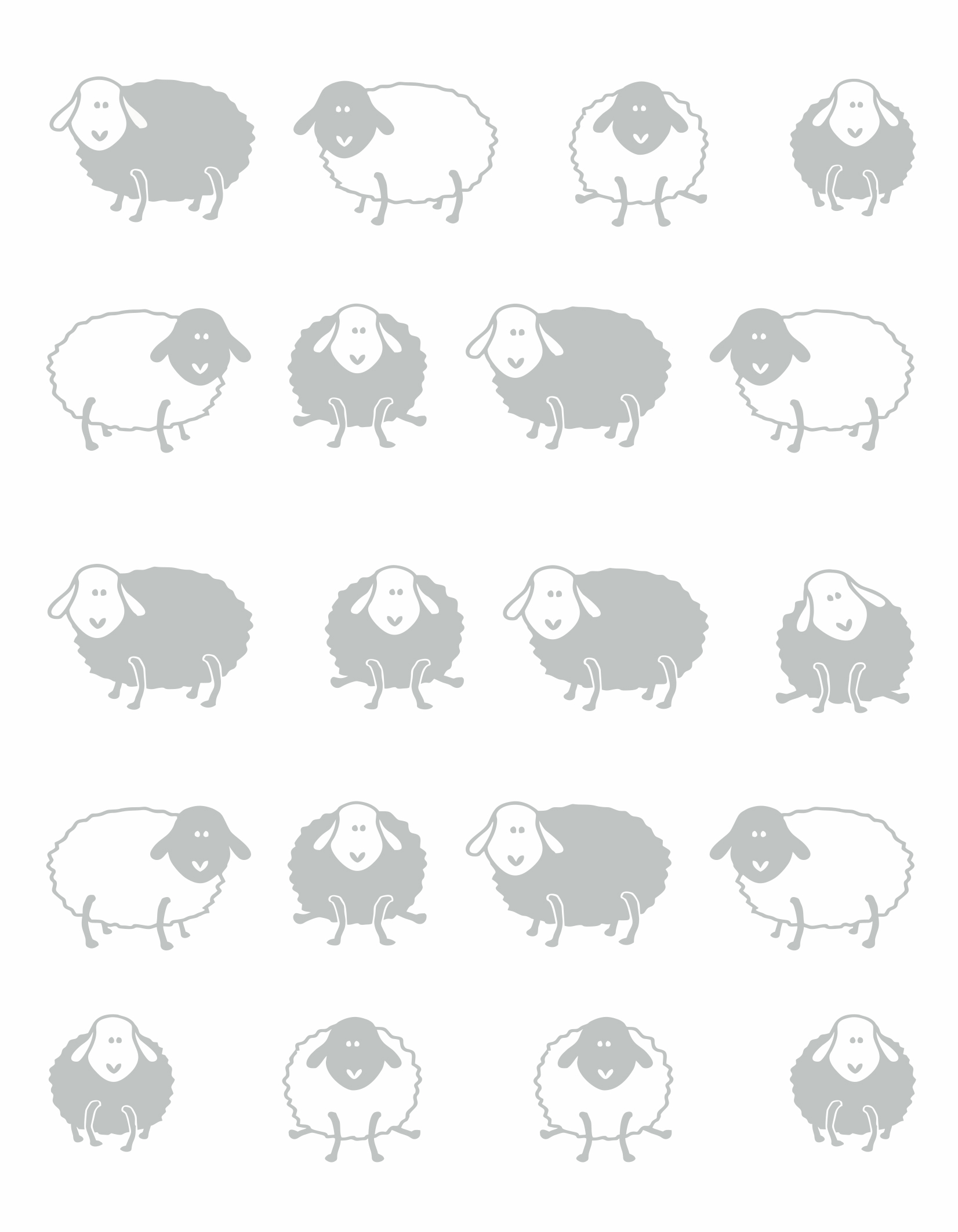 Плед LightHouse Happy Sheep, 200х140 см, сірий (550330) - фото 6
