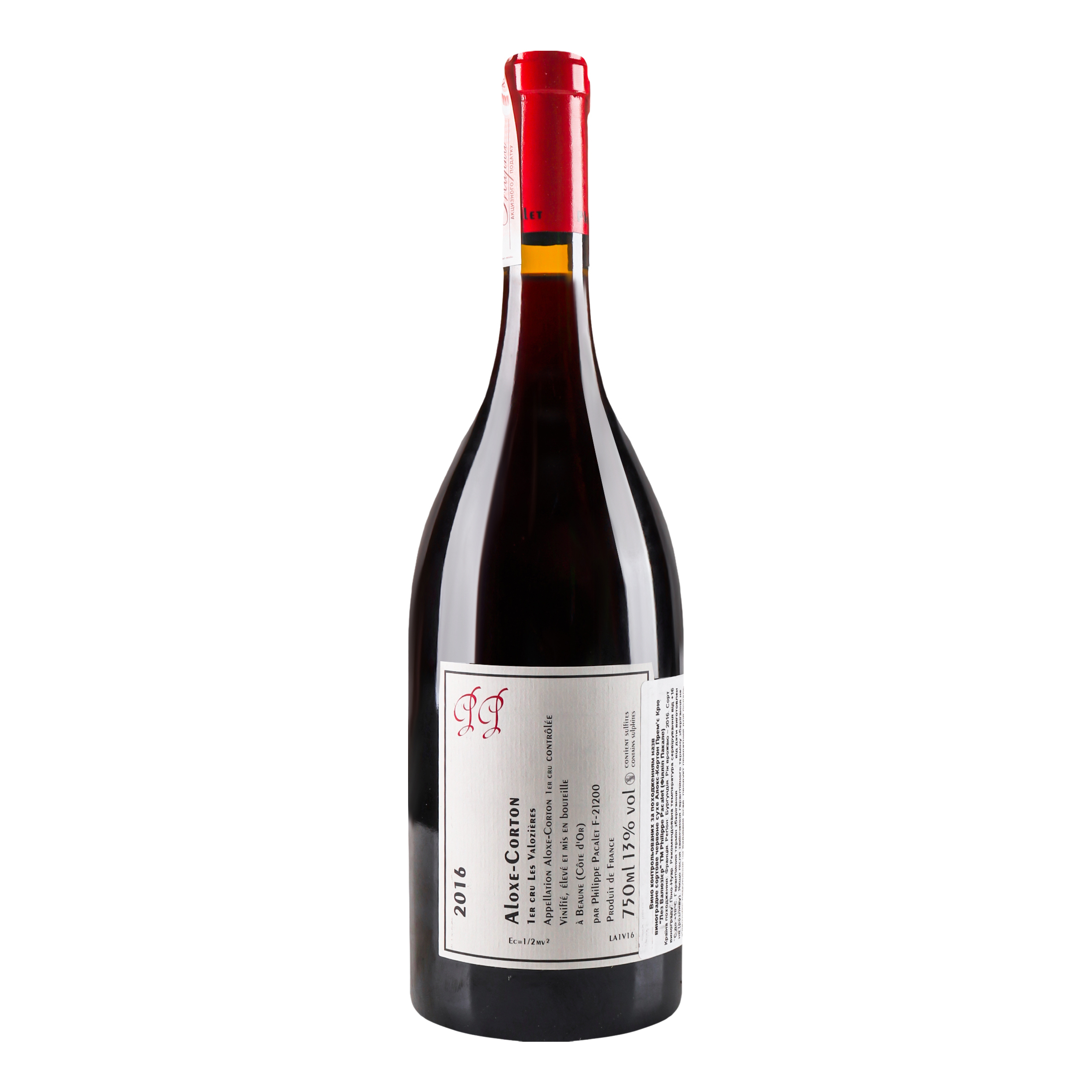 Вино Philippe Pacalet Aloxe Corton Premier Сru Les Valozieres 2016 AOC/AOP, 13%, 0,75 л (801593) - фото 2