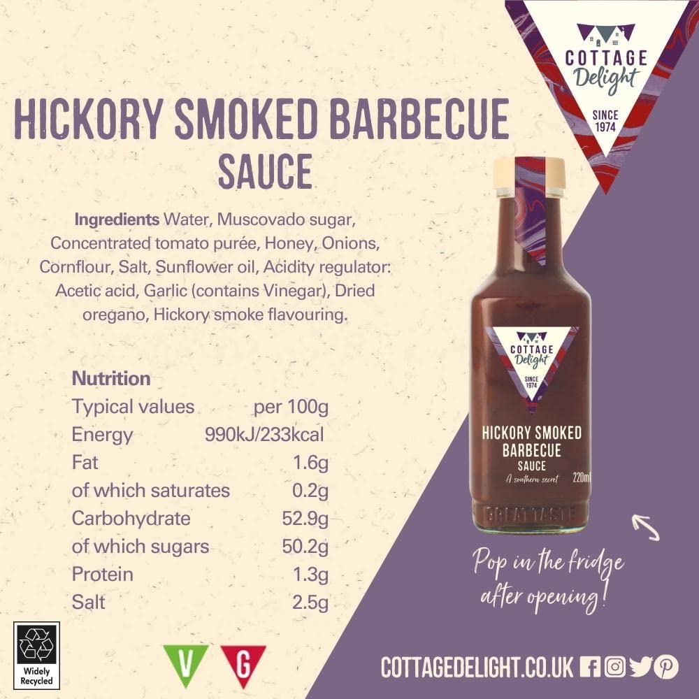 Соус Cottage Delight Hickory Smoked Barbecue 220 г - фото 5