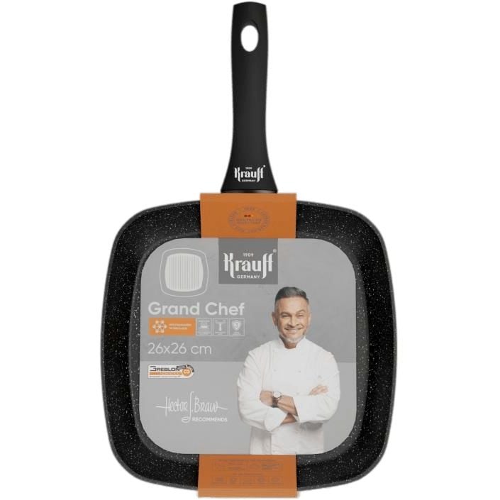 Сковорода-гриль Krauff Grand Chef, с антипригарным покрытием, 26х26 см (25-45-122) - фото 1