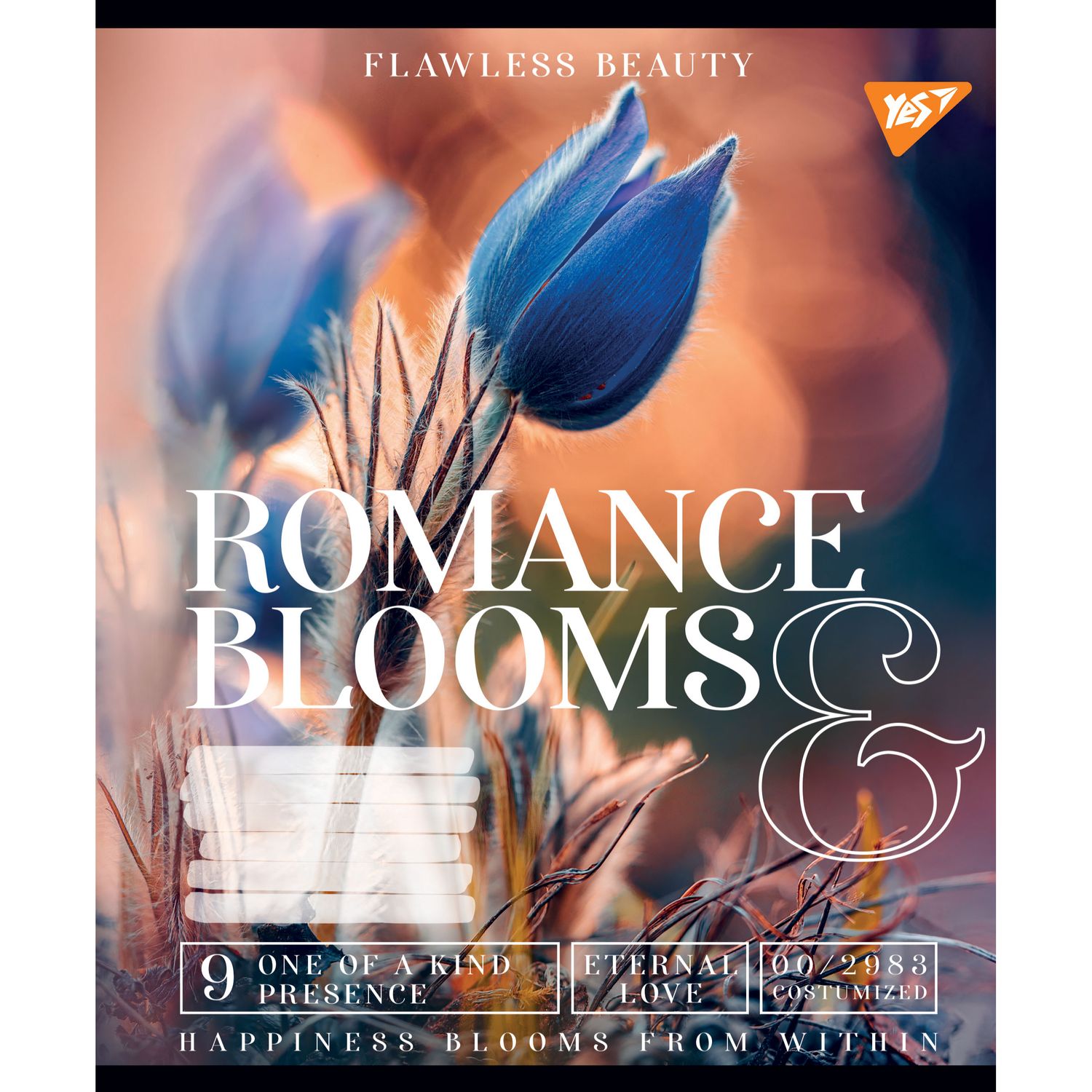 Тетрадь для записей Yes Romance blooms, A5, в клетку, 48 листов, 10 шт. (766446) - фото 2