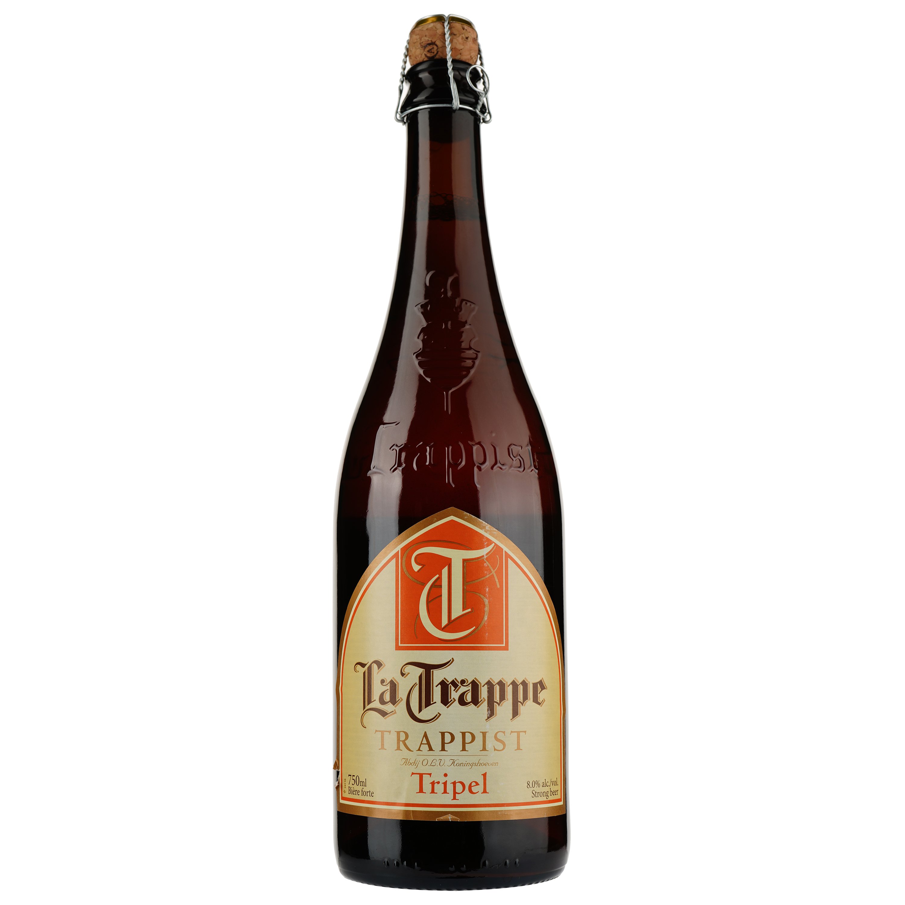 Пиво La Trappe Tripel, світле, нефільтроване, 8%, 0,75 л (41880) - фото 2