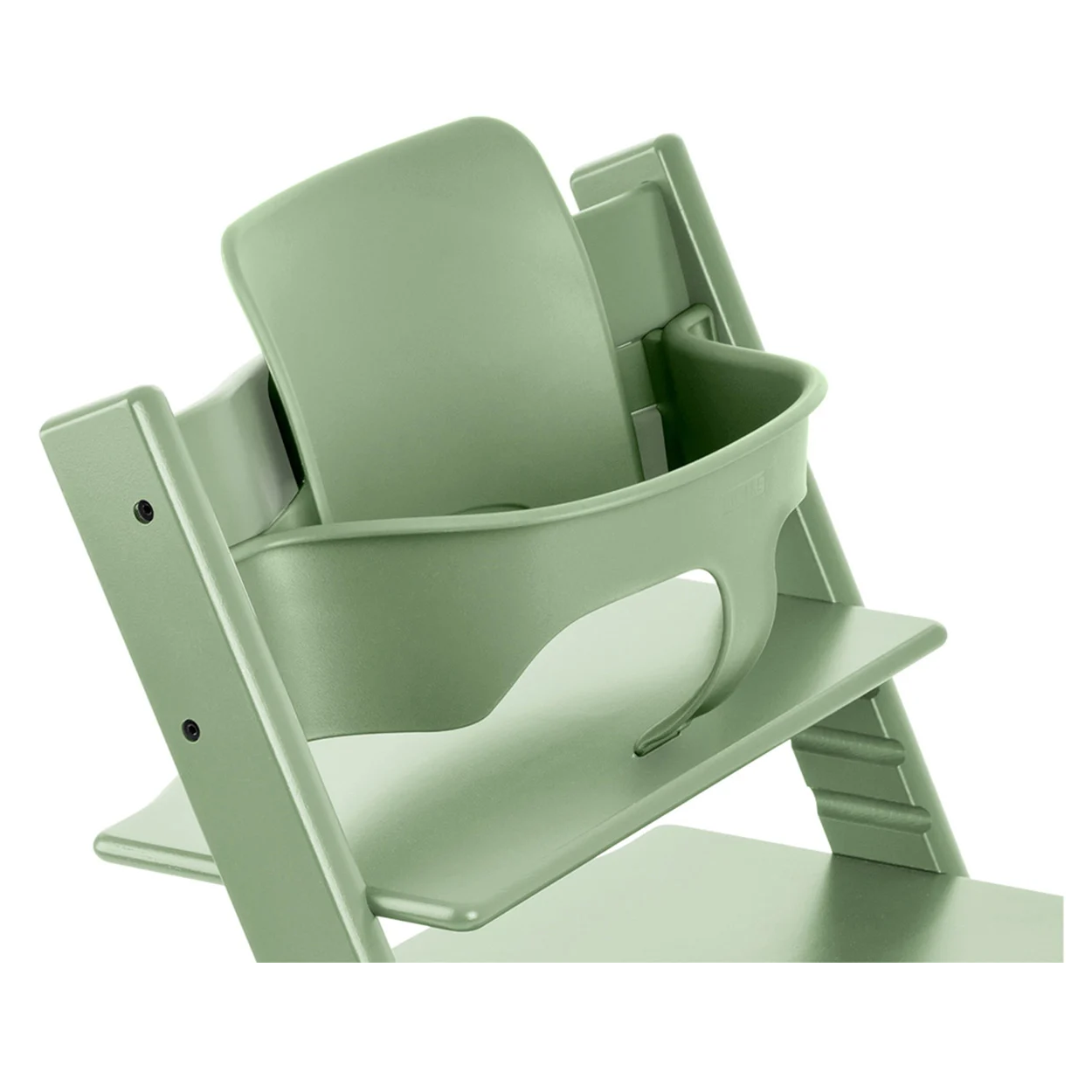 Набор Stokke Baby Set Tripp Trapp Moss Green: стульчик и спинка с ограничителем (k.100130.15) - фото 1