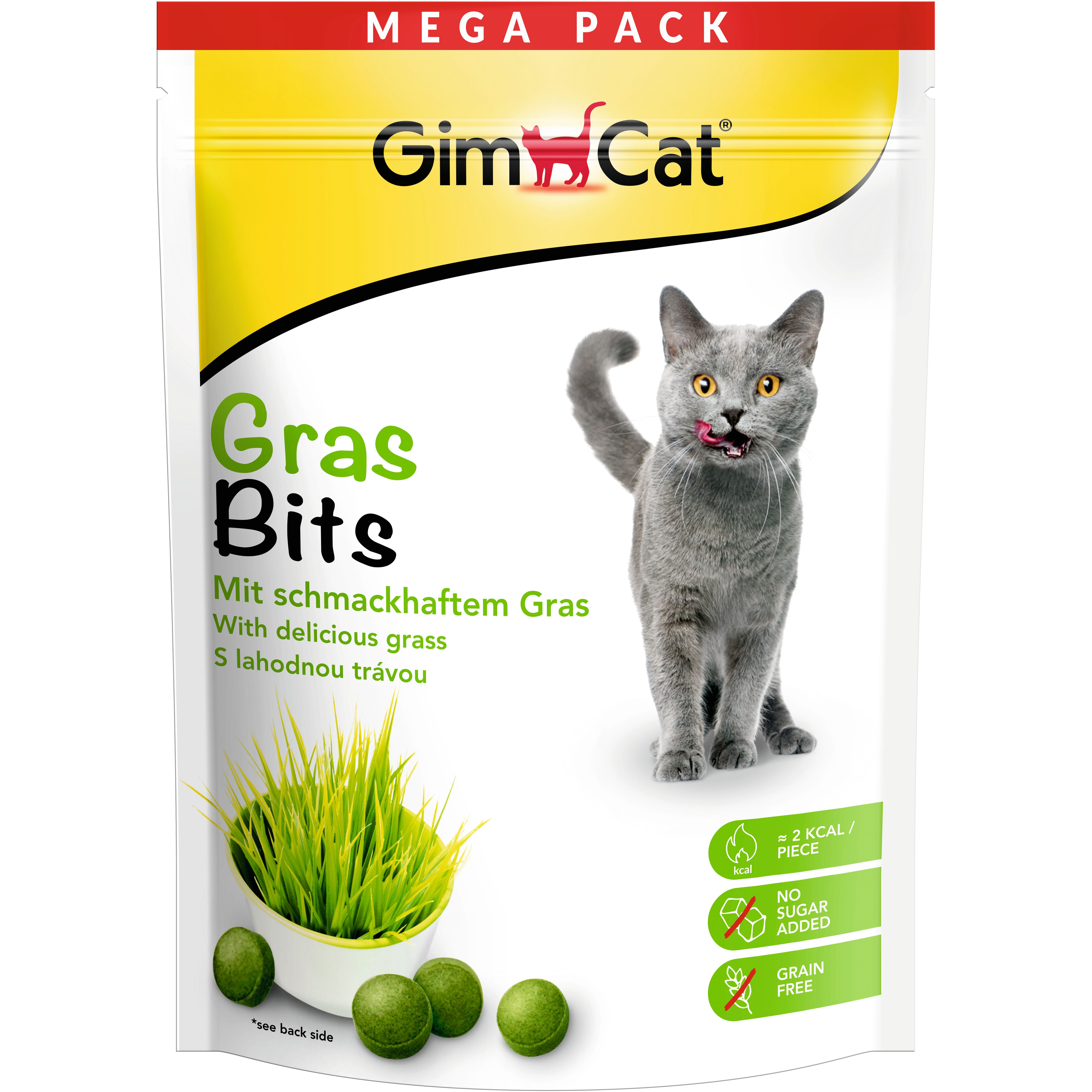 Лакомство для кошек GimCat Gras Bits витаминизированные травяные шарики 425 г (G-427270) - фото 1