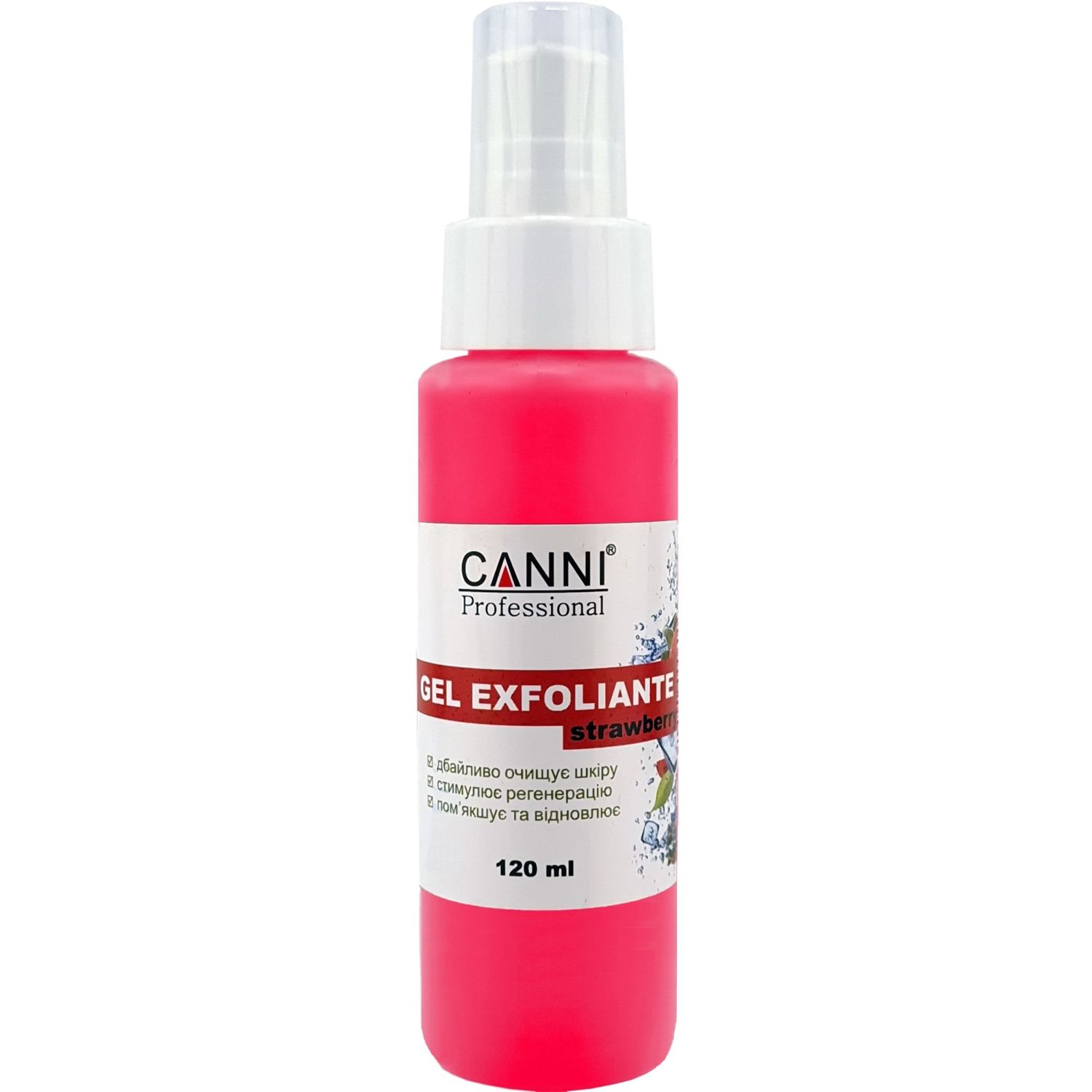 Гель-ексфоліант для рук Canni Gel Exfoliant Strawberry 120 мл - фото 1