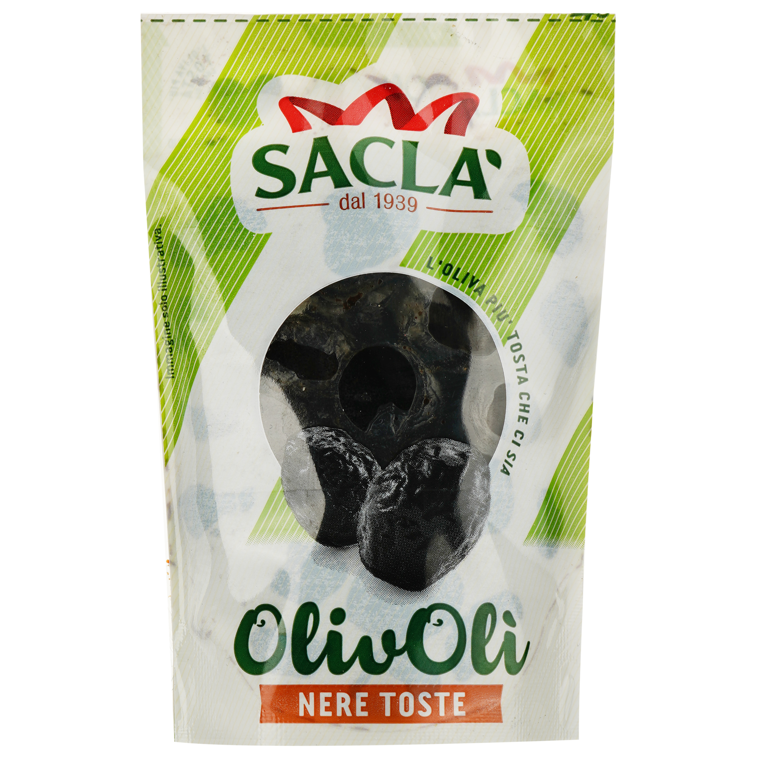 Оливки Sacla чорні, в'ялені, 100 г (897885) - фото 1