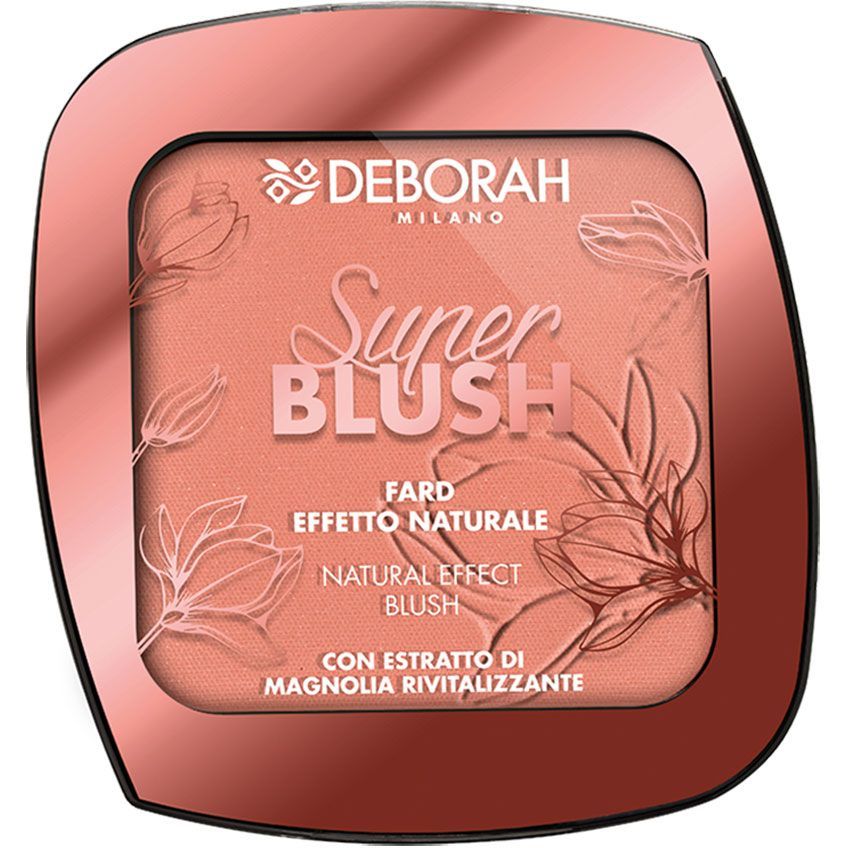 Румяна для лица Deborah Super Blush Матовый оттенок 02 Coral Pink 9 г - фото 1