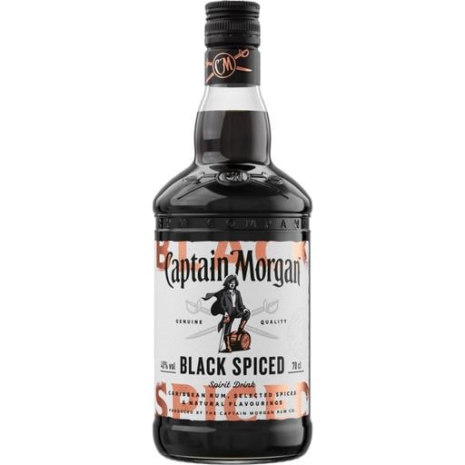 Набір: Ромовий напій Captain Morgan Black Spiced 40% 0.7 л + Пиво Leffe Brune темне 6.5% 0.33 л 2 шт. - фото 2
