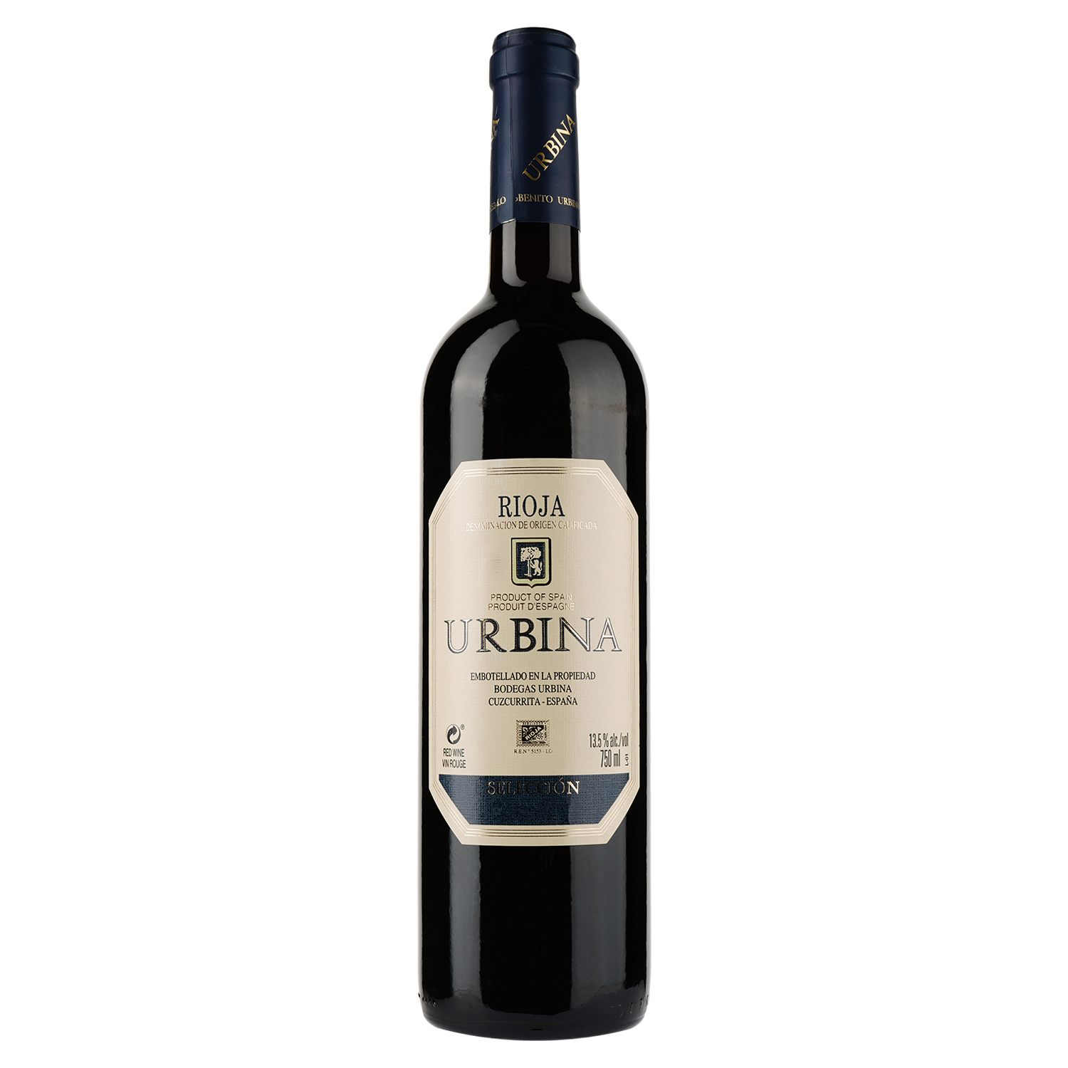 Вино Urbina Seleccion 2000, красное, сухое, 0,75 л (52589) - фото 1