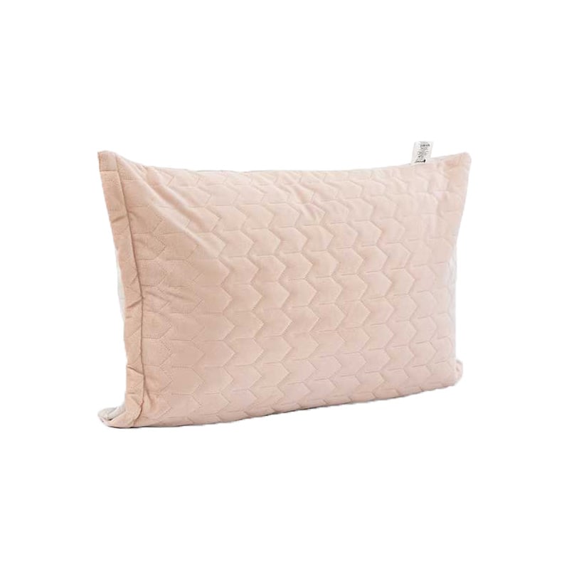 Чохол на подушку Руно Almond на блискавці, стьобаний мікрофайбер+велюр, 50х70 см, бежевий (382.55_Almond) - фото 2