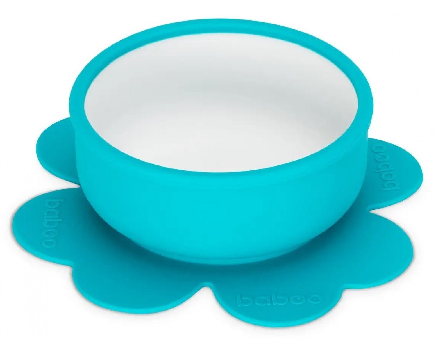 Фото - Дитячий посуд Baboo Тарілочка силіконова глибока , блакитний  (90427)