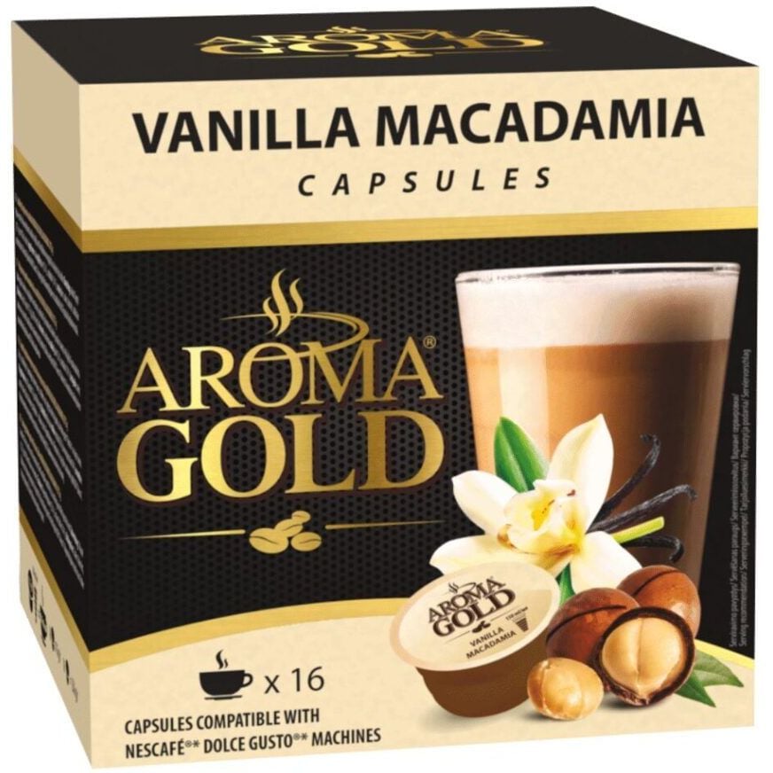 Кофе в капсулах Aroma Gold Vanilla Macadamia 256 г - фото 1