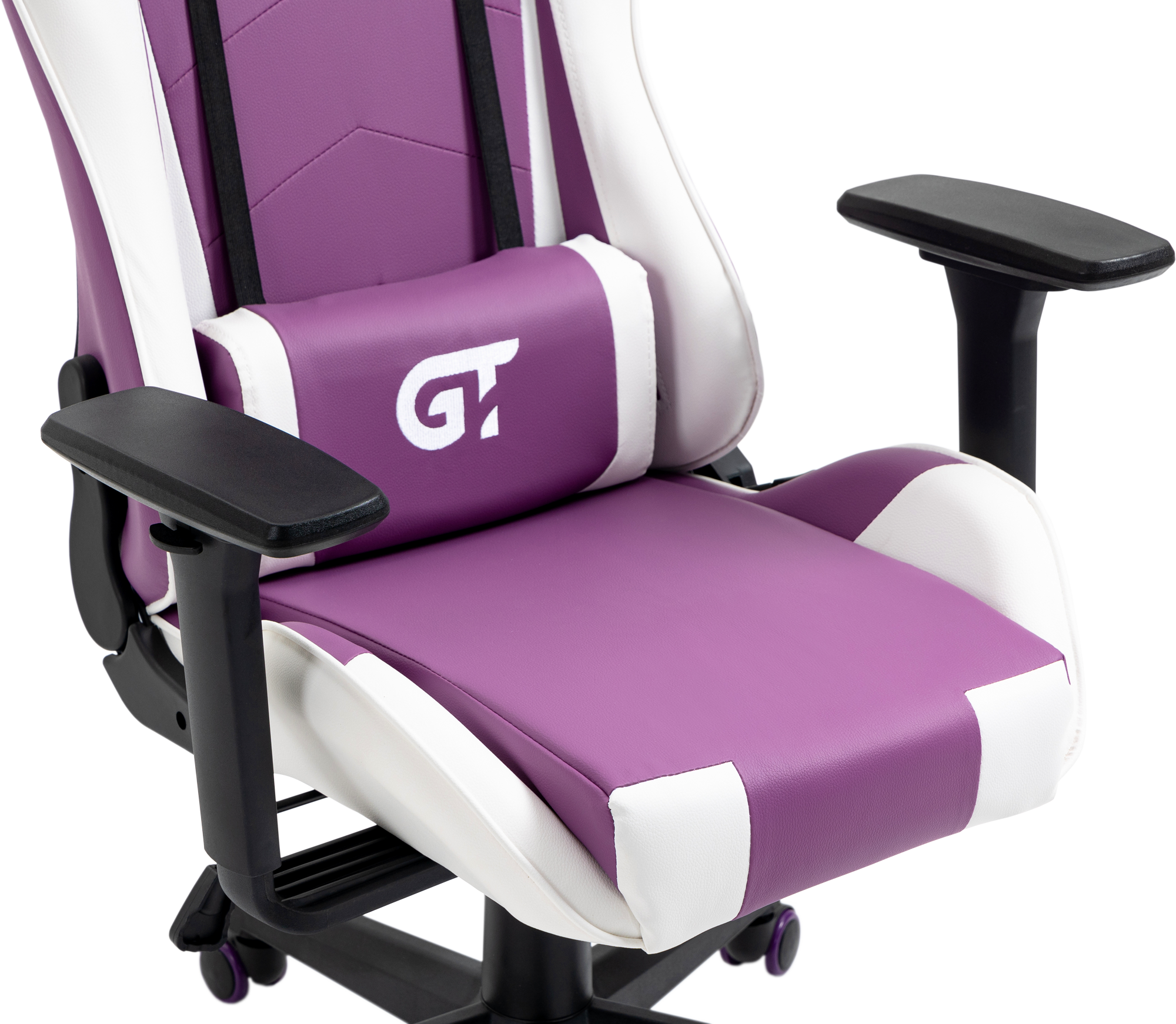 Геймерское детское кресло GT Racer белое с фиолетовым (X-5934-B Kids White/Violet) - фото 8