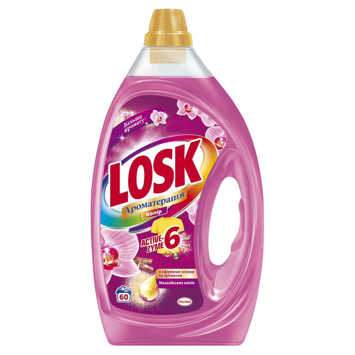 Гель для стирки Losk Color Ароматерапия с эфирными маслами и ароматом Малазийских цветов, 3 л (782511) - фото 1