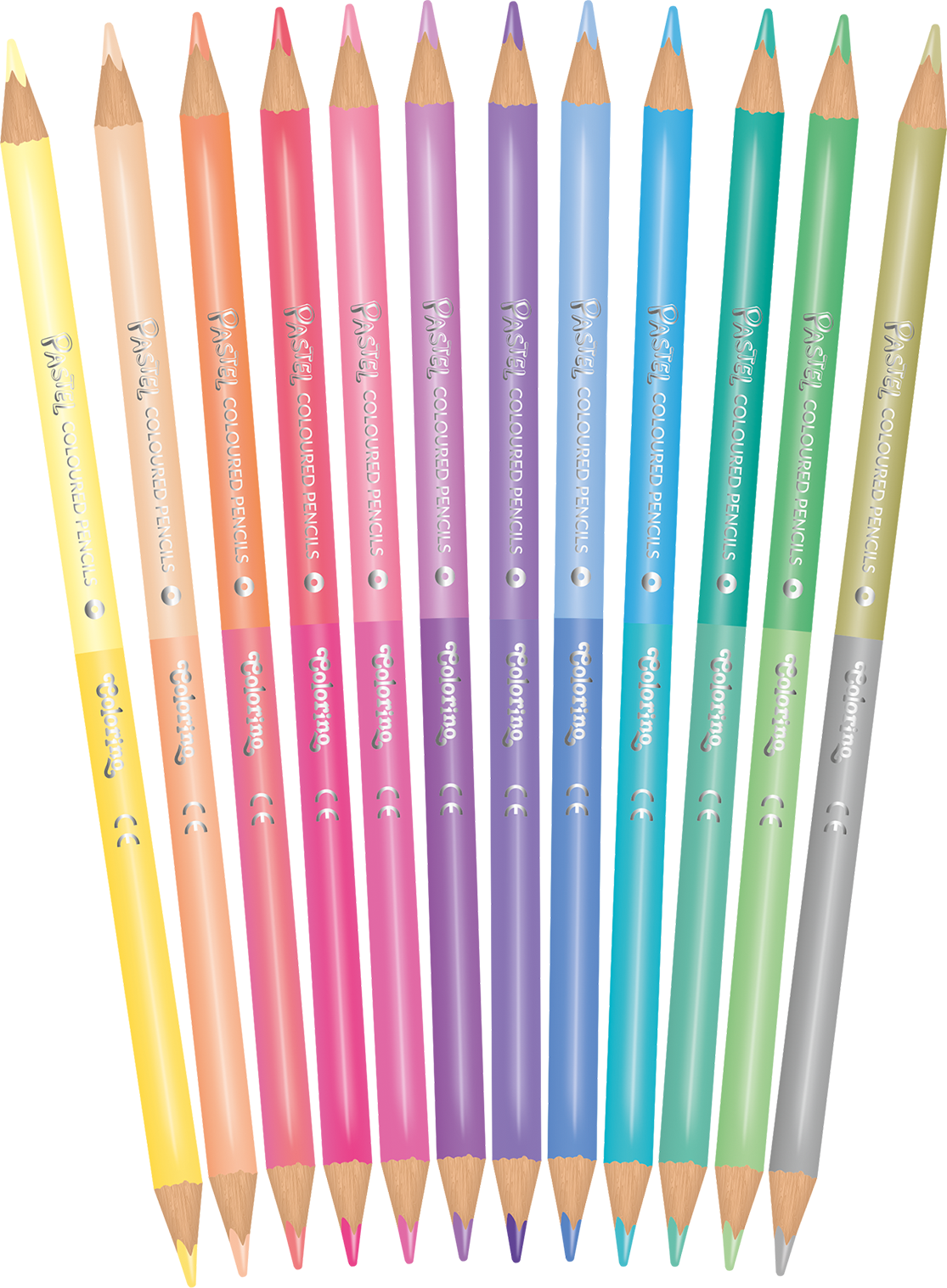Набір кольорових двосторонніх олівців CoolPack Пастель, 12 шт. (87737PTR) - фото 2