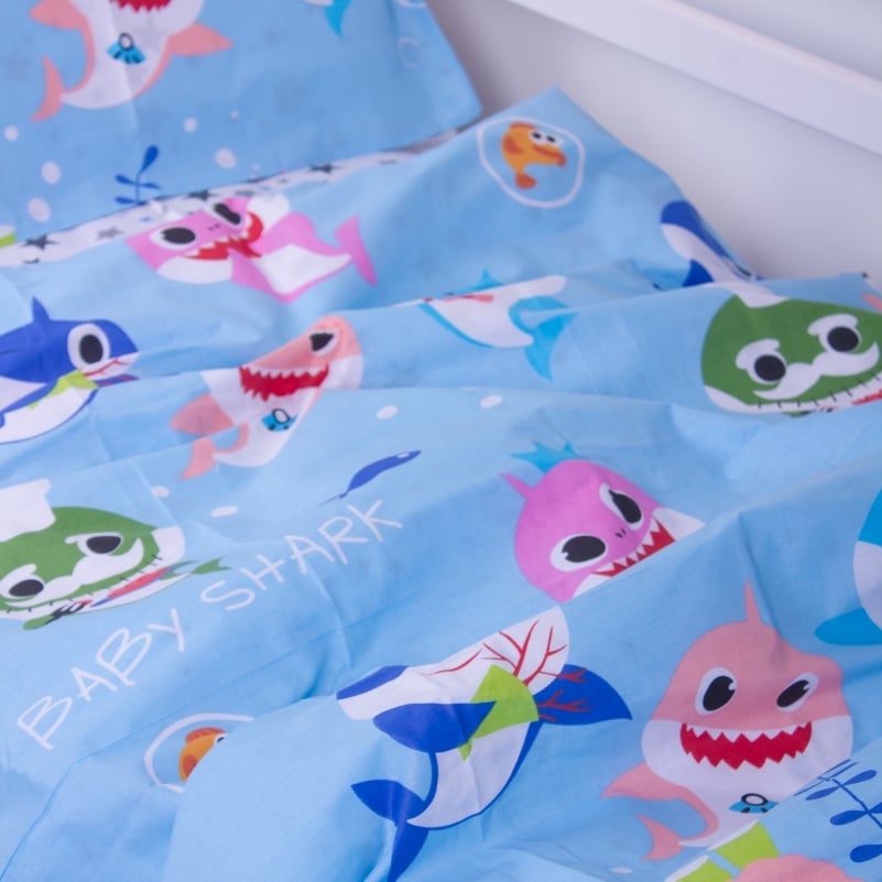 Комплект постельного белья MirSon Kids Time 17-0521 Sharks blue, детский - фото 5
