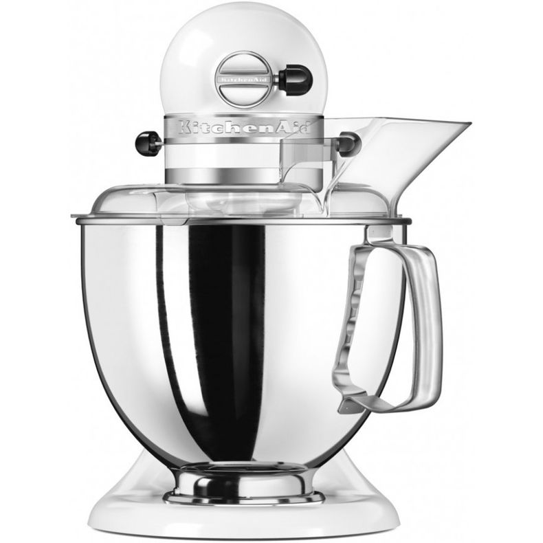 Планетарный миксер KitchenAid Artisan 4.8 л белый (5KSM175PSEWH) - фото 6