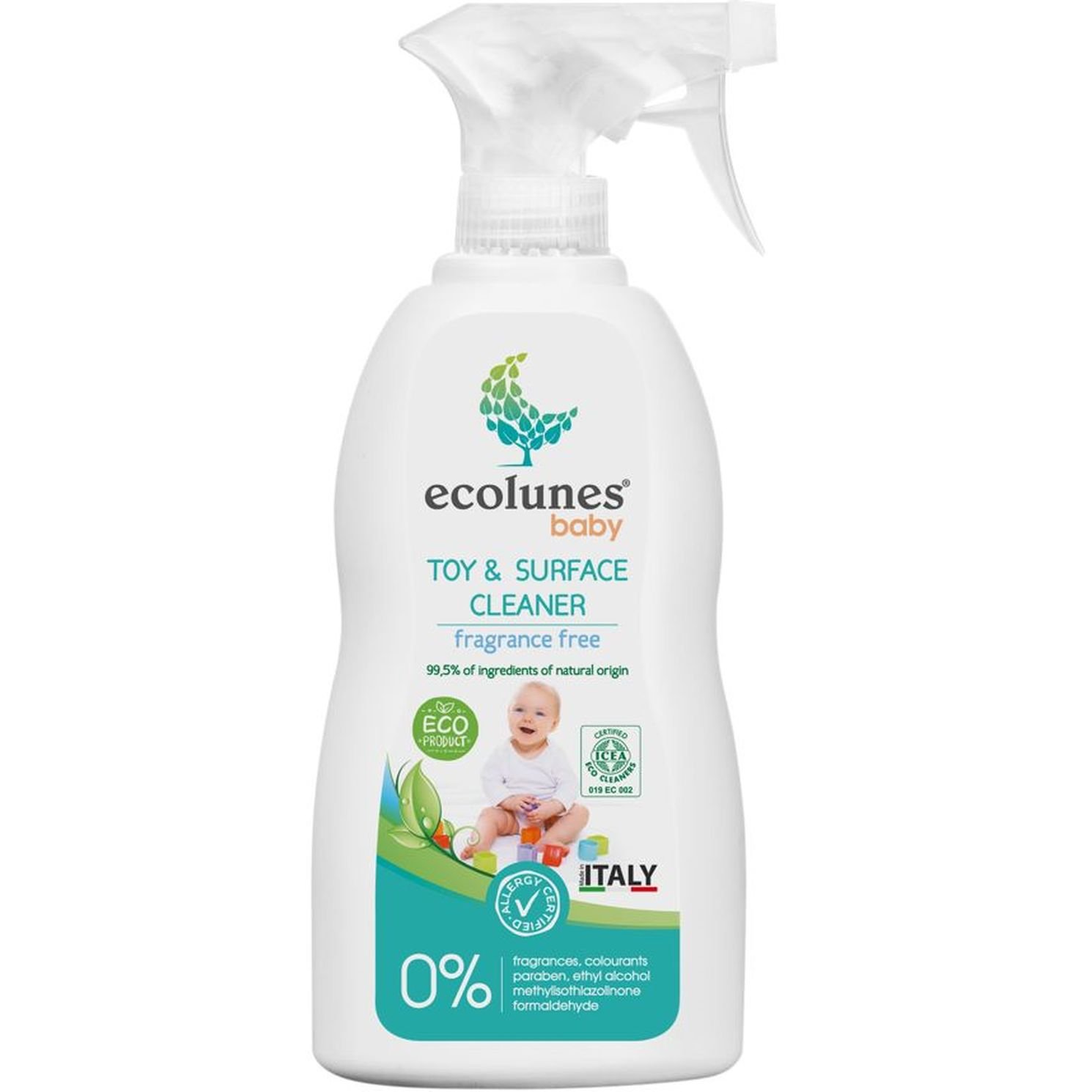 Органическое чистящее средство Ecolunes, для игрушек и всех предметов детской комнаты, 300 мл - фото 1