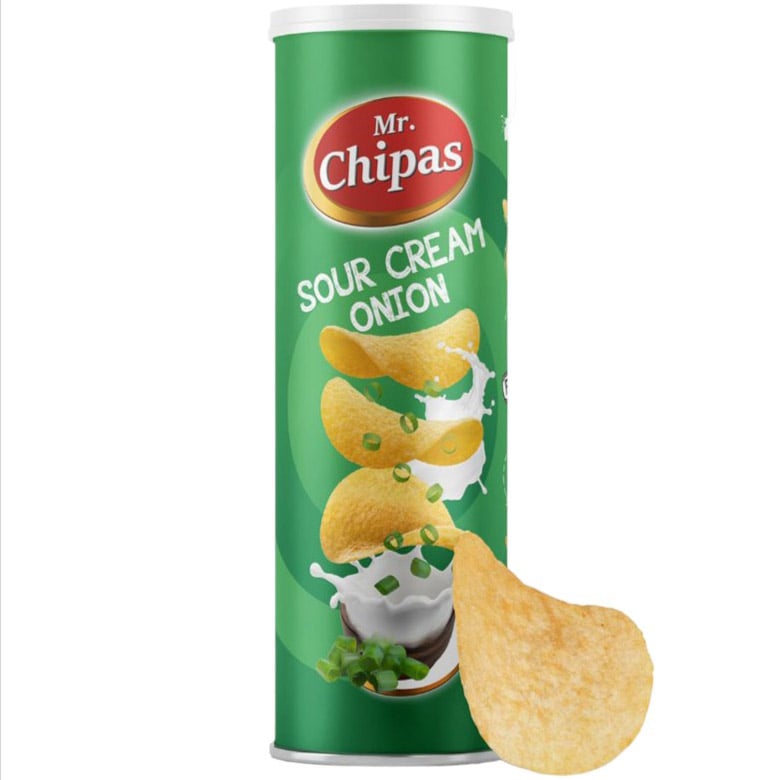 Чіпси Mr. Chipas сметана та цибуля 160 г - фото 1