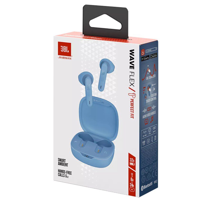 Наушники JBL Wave Flex TWS Blue - фото 9