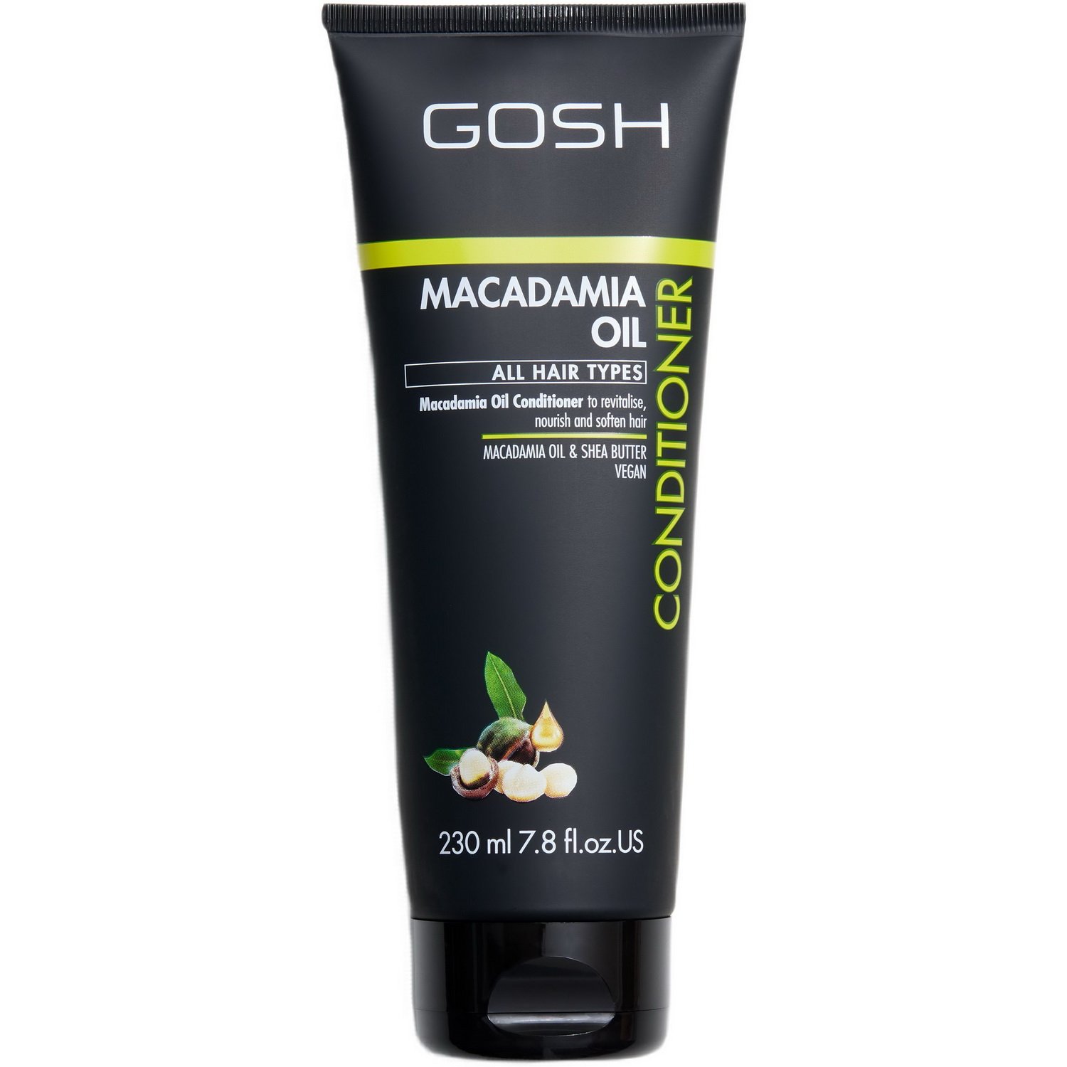 Кондиціонер для волосся Gosh Macadamia Oil з олією макадамії, поживний, 230 мл - фото 1