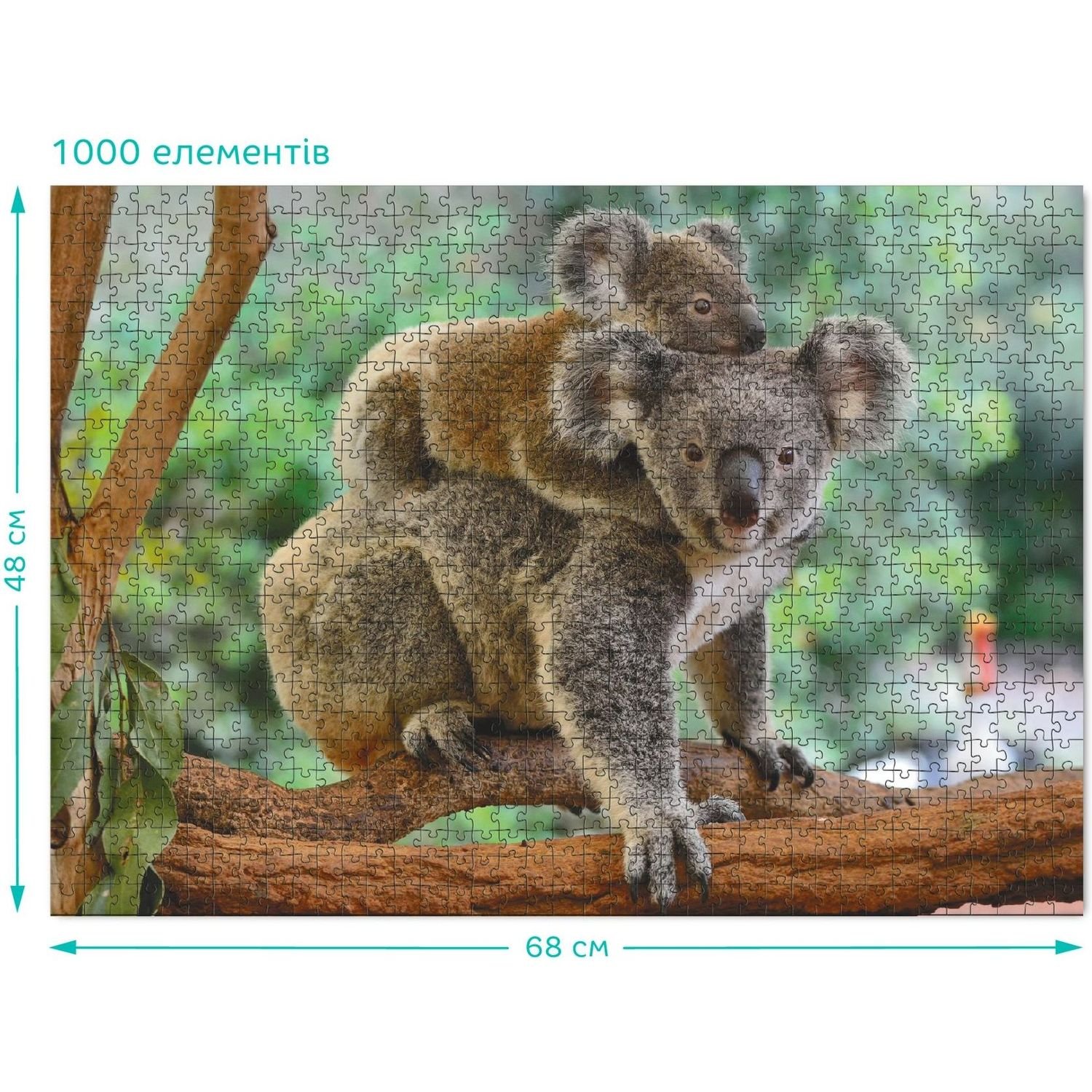 Пазл DoDo Маленькая коала с мамой, 1000 элементов (301183) - фото 3