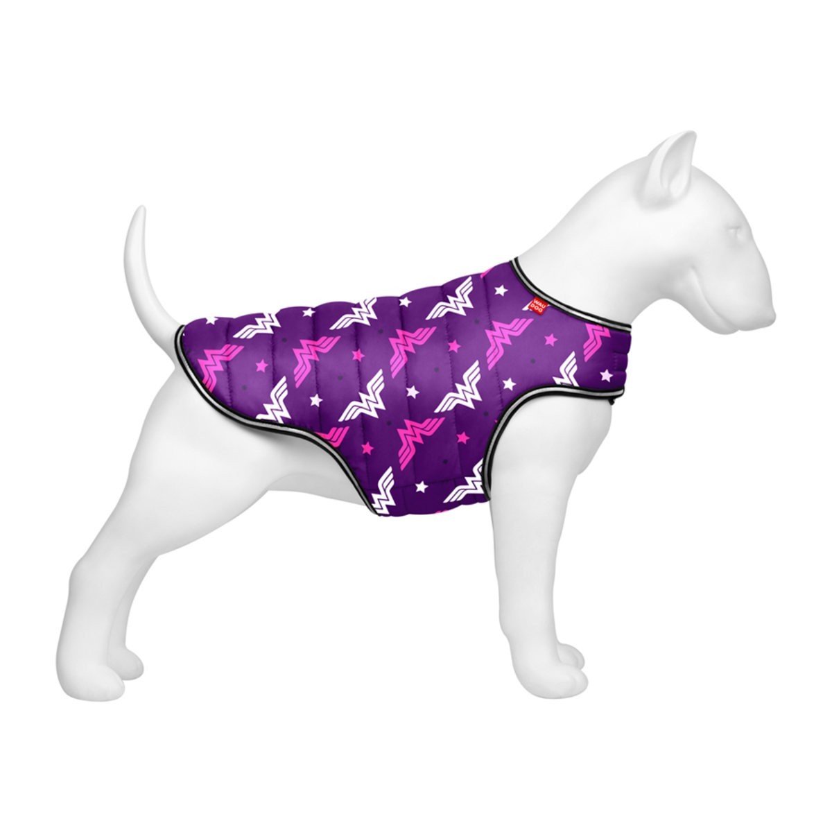 Курточка-накидка для собак Waudog Clothes, Диво-жінка фіолет, XL - фото 2
