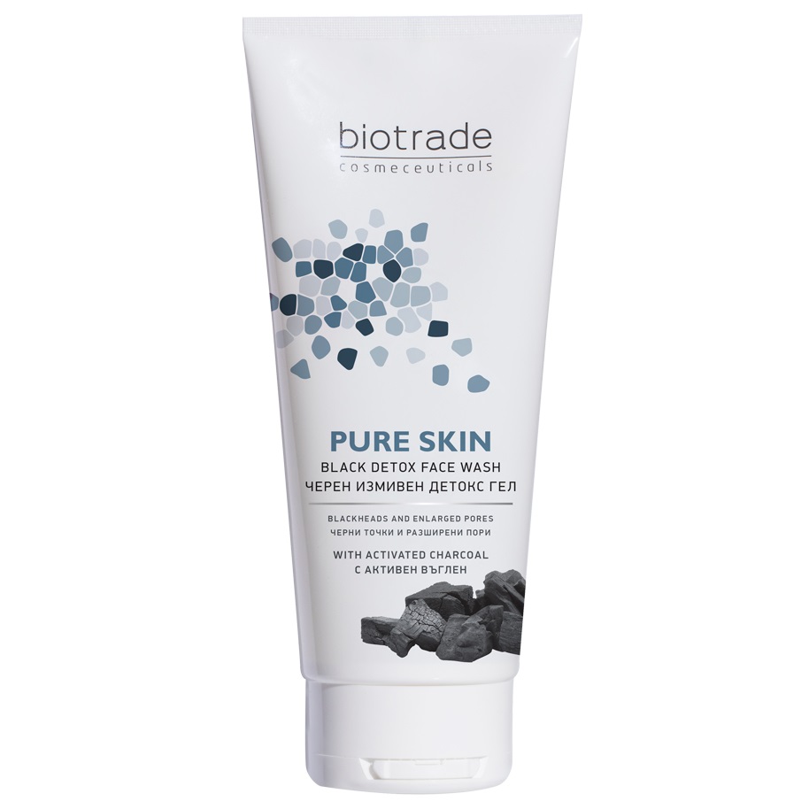 Нежный гель Biotrade Pure Skin для умывания, с микросферами активированного угля и молочной кислотой, 200 мл - фото 1
