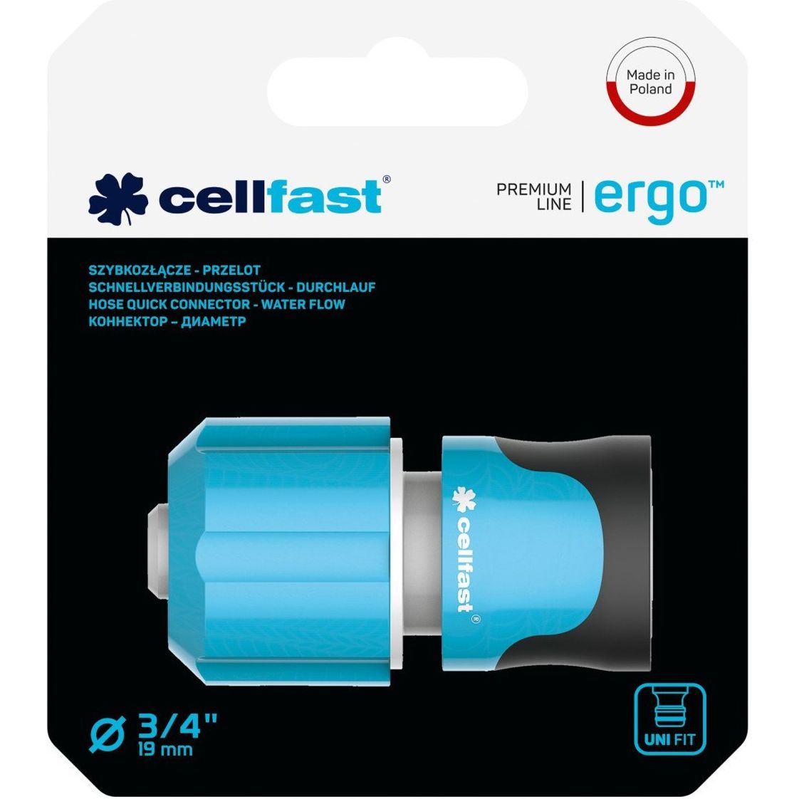 Коннектор для шланга Cellfast Ergo 3/4" (53-135) - фото 2