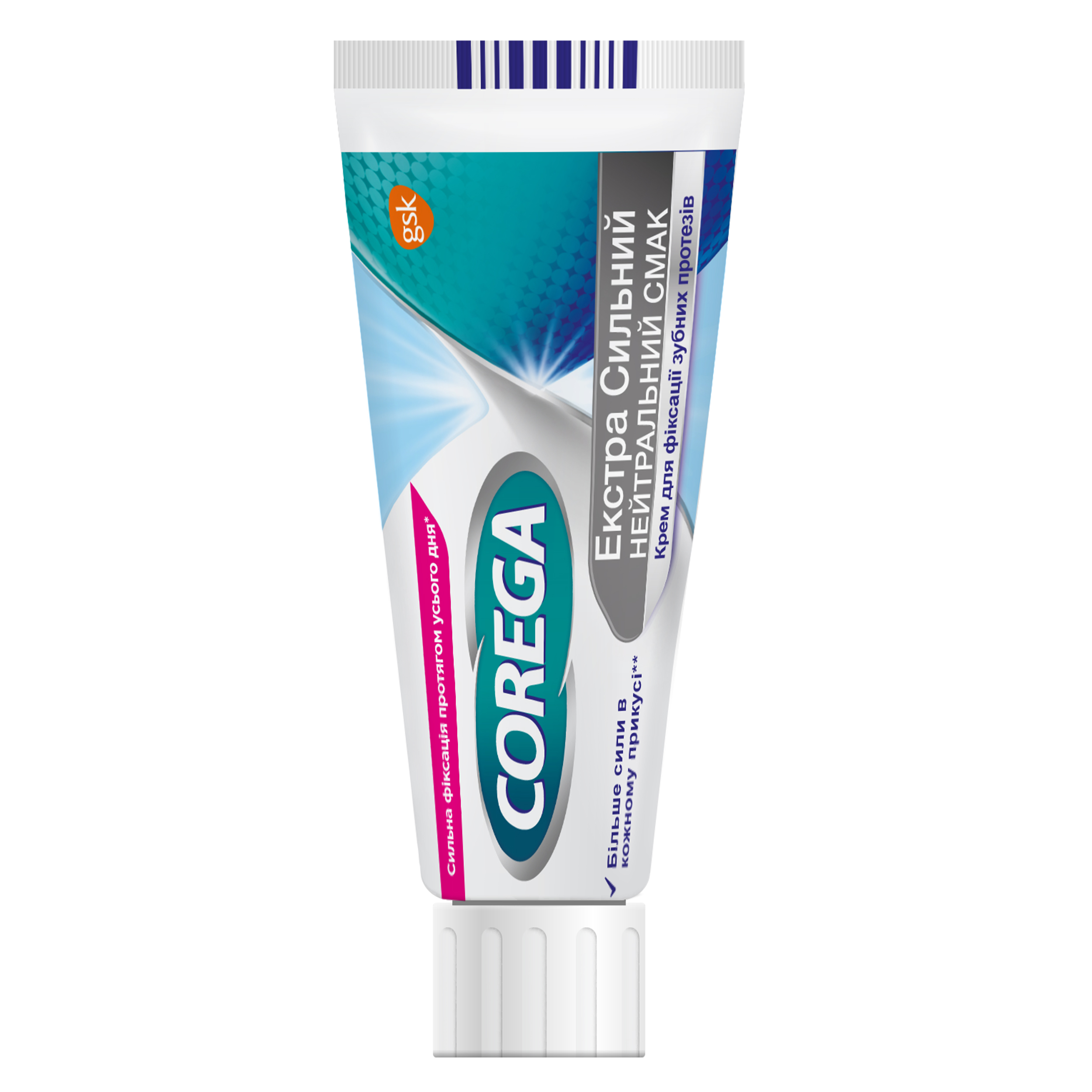 Крем для фіксації зубних протезів Corega Екстра сильний без смаку, 40 мл - фото 1