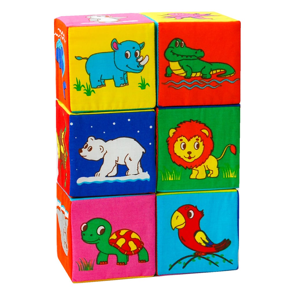 Набор мягких кубиков Масік Зоопарк (МС 090601-11) - фото 2