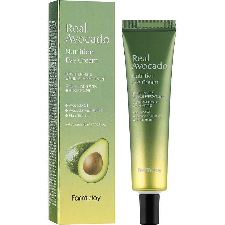 Крем для шкіри навколо очей FarmStay Real Avocado Nutrition Eye Cream, з олією авокадо, 40 мл - фото 2